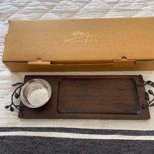 Michael Aram Olive Branch Olive Oil Dipping Board